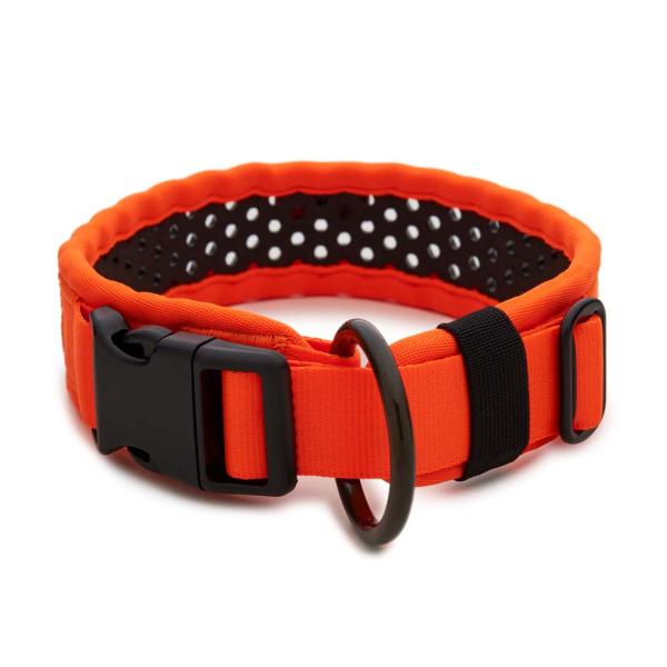 SOFTY Halsband | Länge: 45-51cm | Breite: 4,3cm | Farbe: orange/schwarz